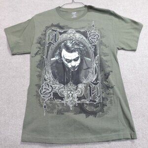 The Dark Knight Joker Shirt Medium Green Heath Ledger NEW